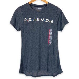 Friends TV Series Charcoal Gray Short Sleeve Tee Size XS Heathered Gray NEW